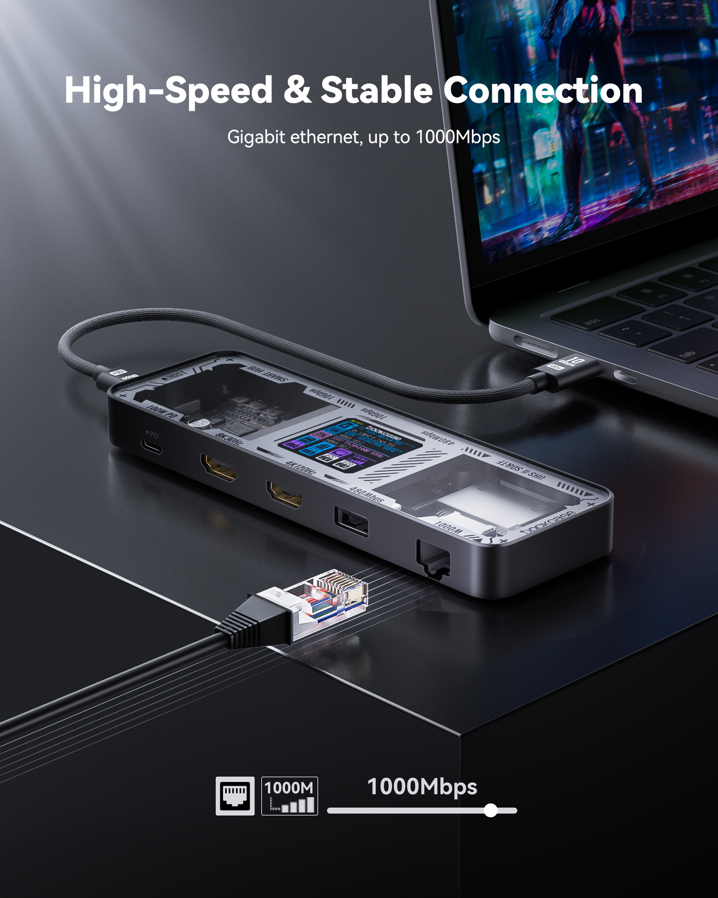 Dockcase Smart 10-in-1 USB-C Hub - Dual HDMI (Explorer Edition)
