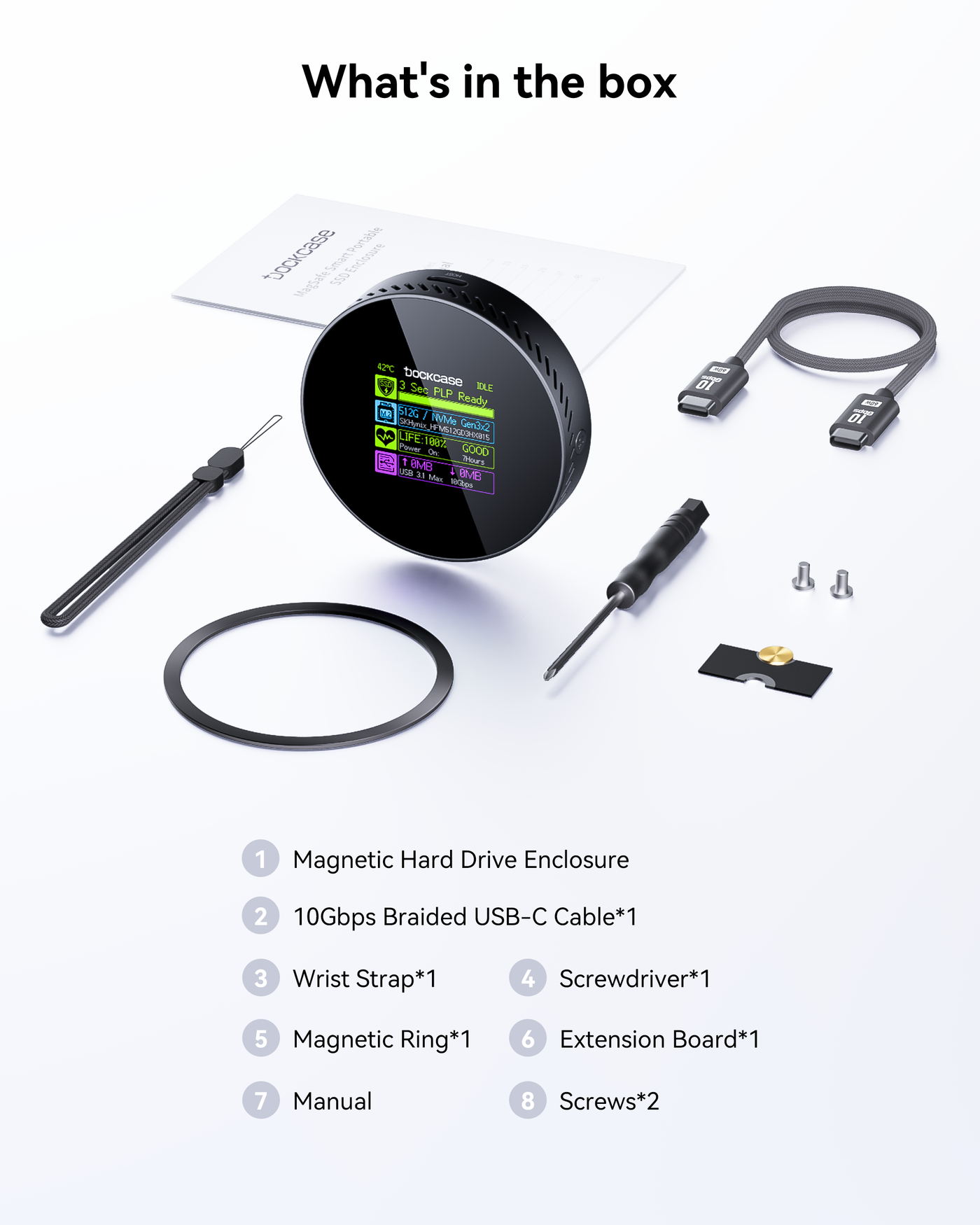 Dockcase Smart Magsafe M.2 NVMe SSD Enclosure - 100W PD