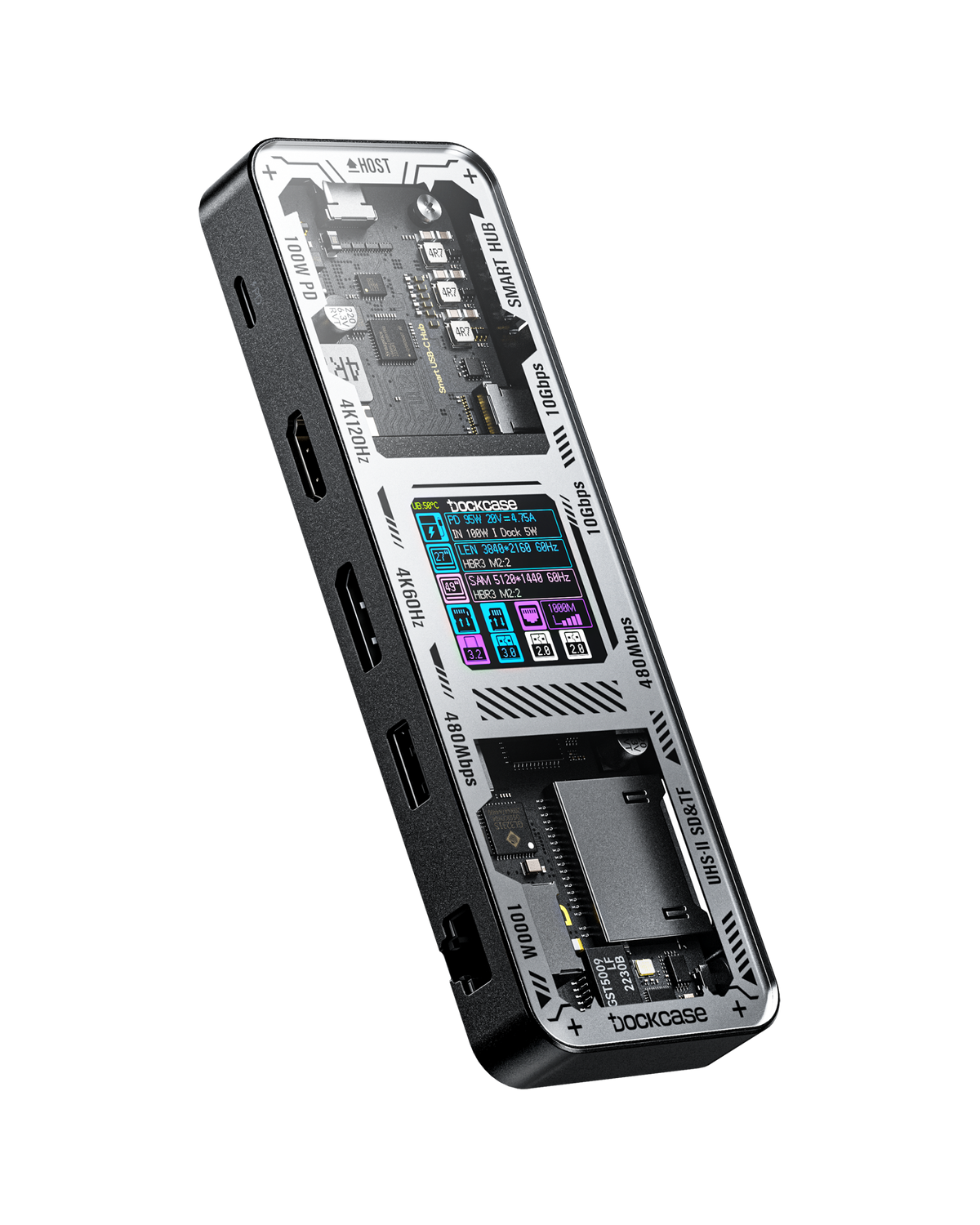 Dockcase Smart 10-in-1 USB-C Hub - HDMI & DP (Explorer Edition)