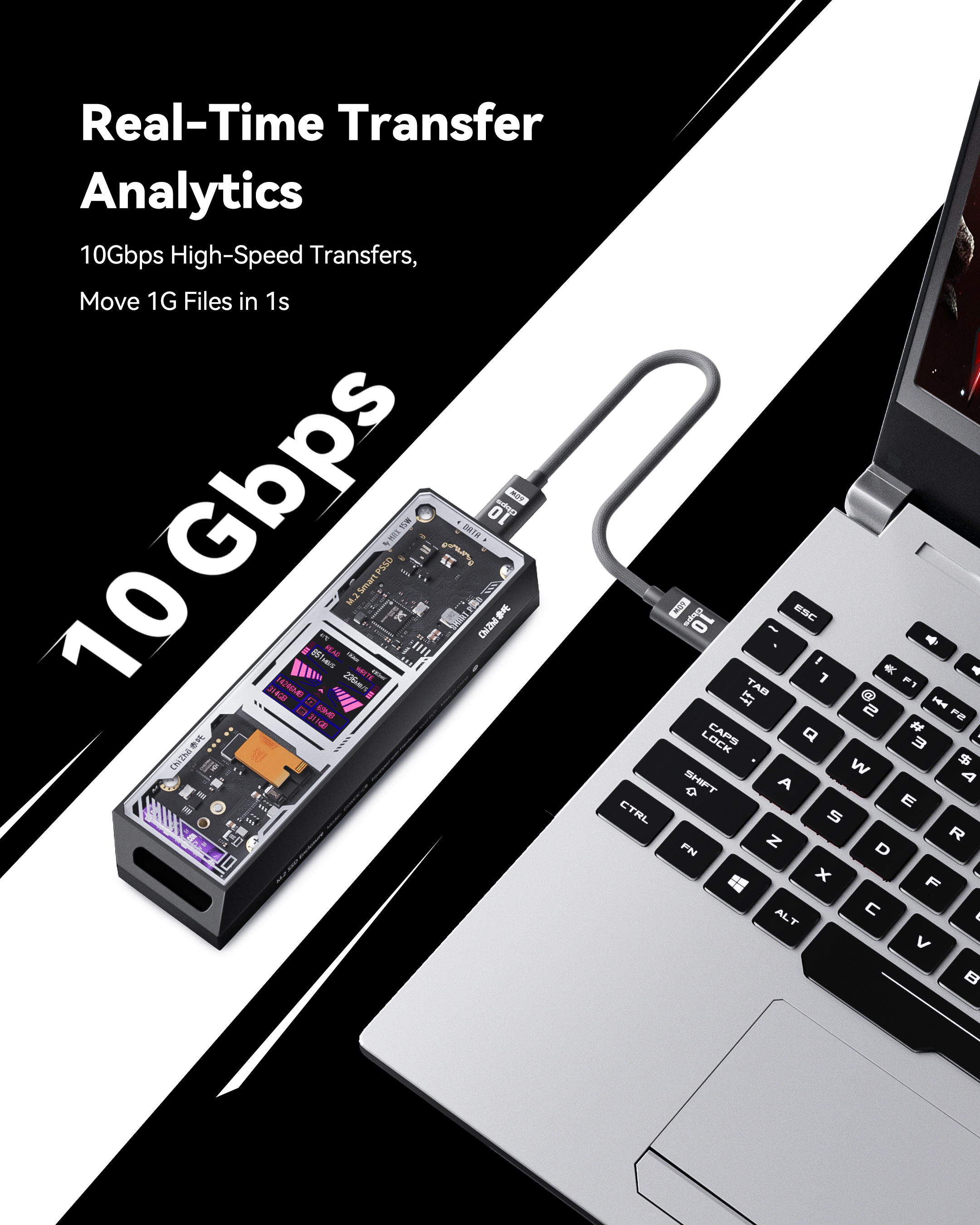 Chizha M.2 NVMe SSD Enclosure