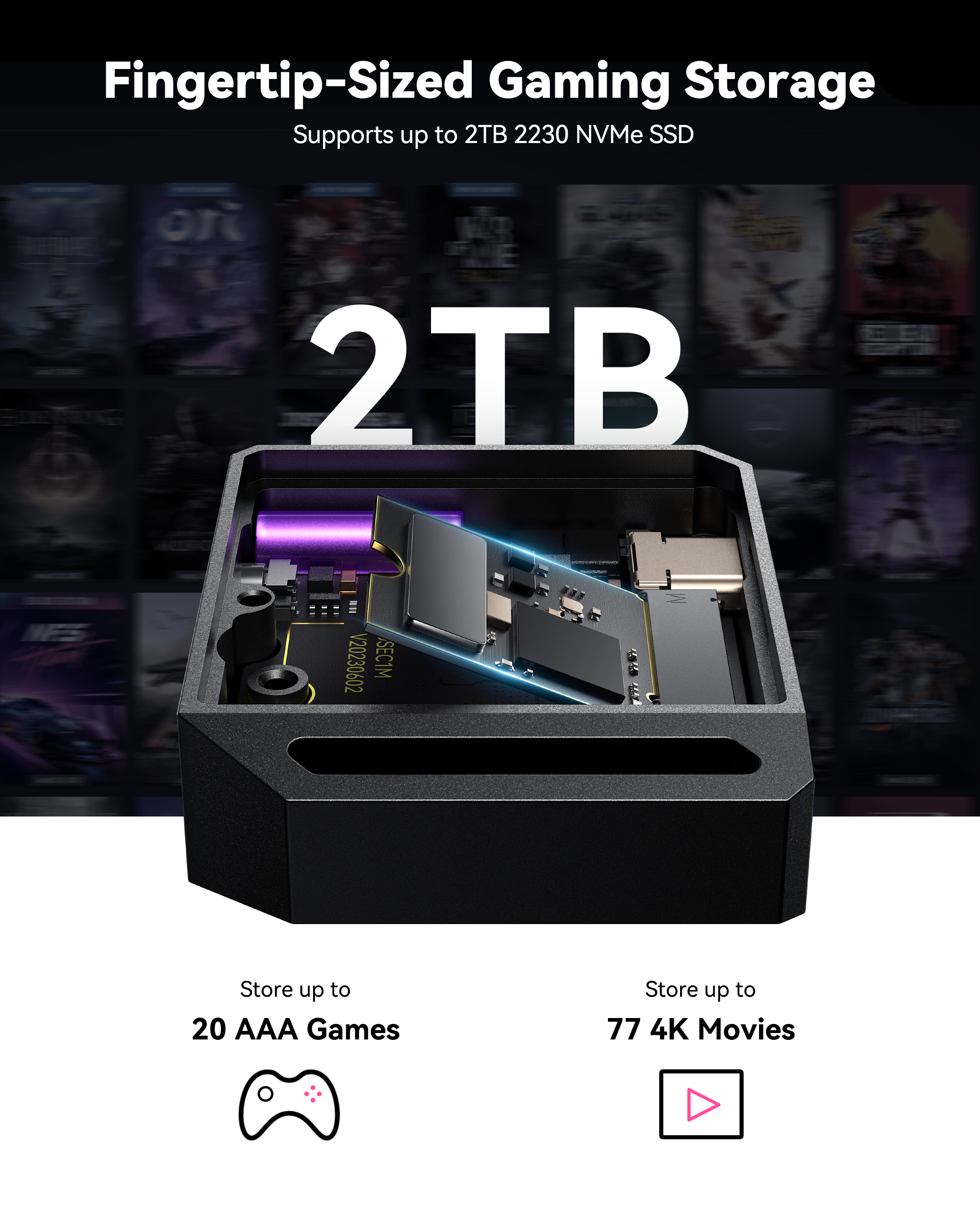 Chizha Pocket Smart 2230 M.2 NVMe SSD Enclosure