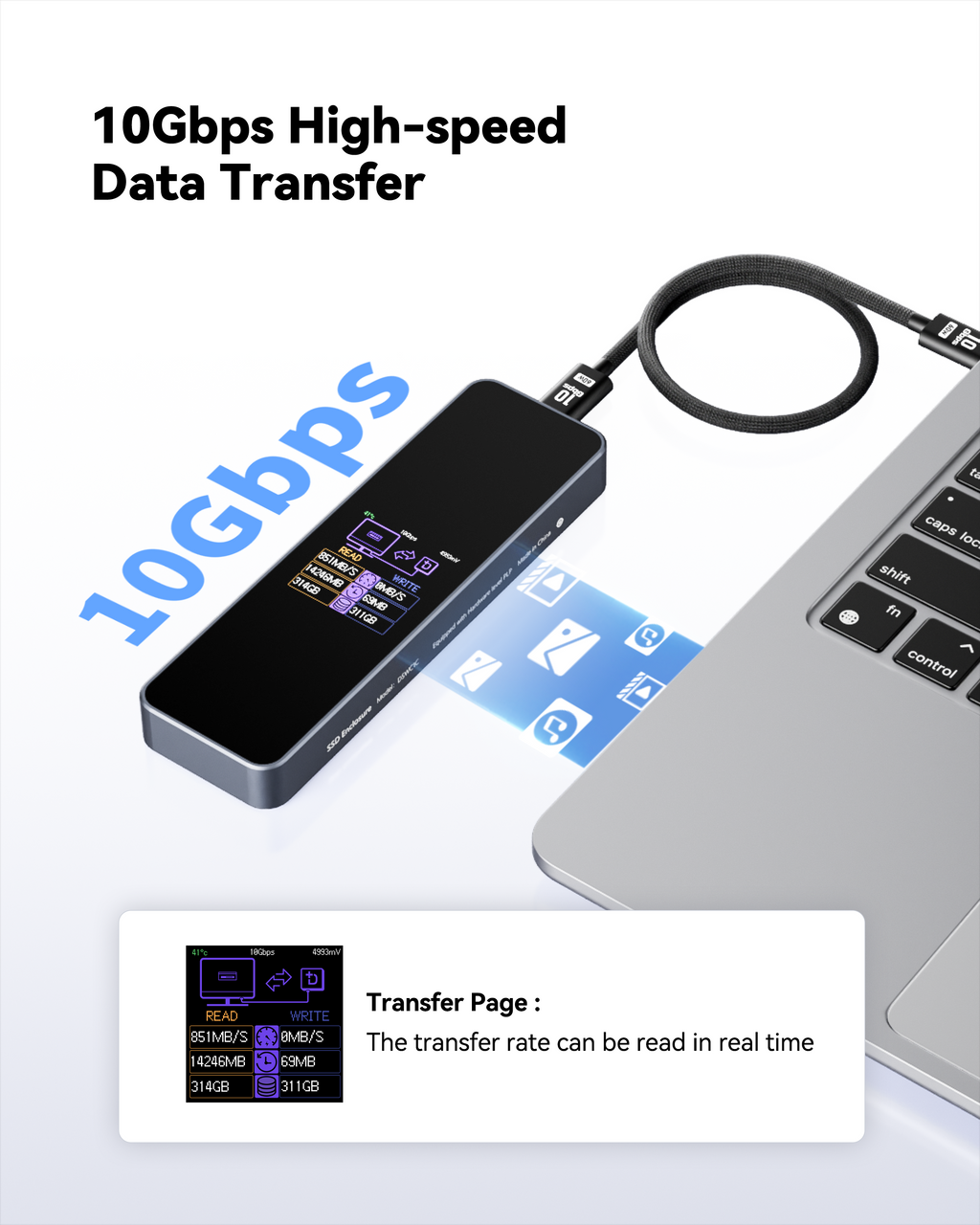 Dockcase Smart M.2 NVMe SSD Enclosure
